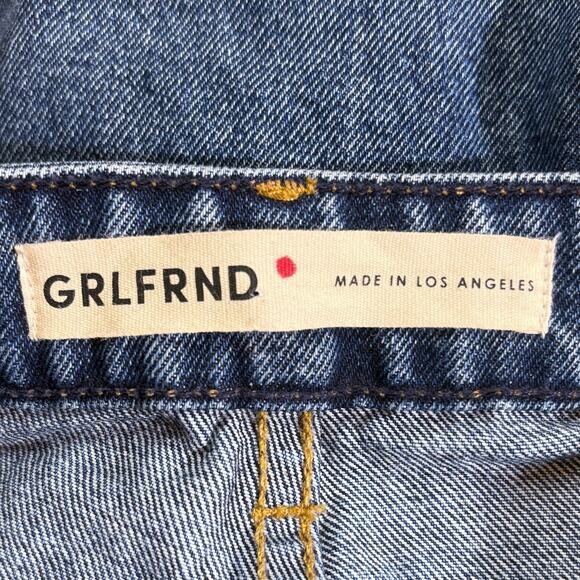 GRLFRND Denim NWT Hailey Low Rise Slim Bootcut Slit East Village 25 - Picture 5 of 7